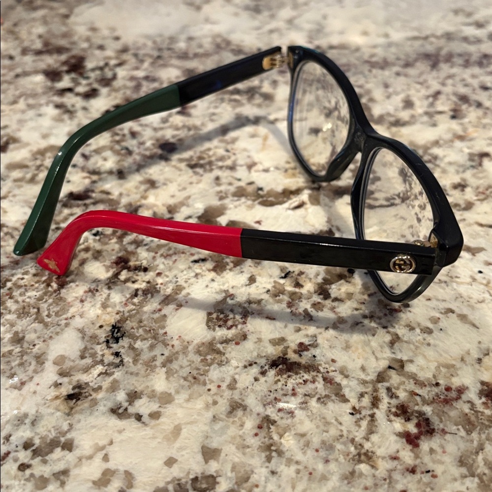 Gucci Black, Red, and Green Glasses